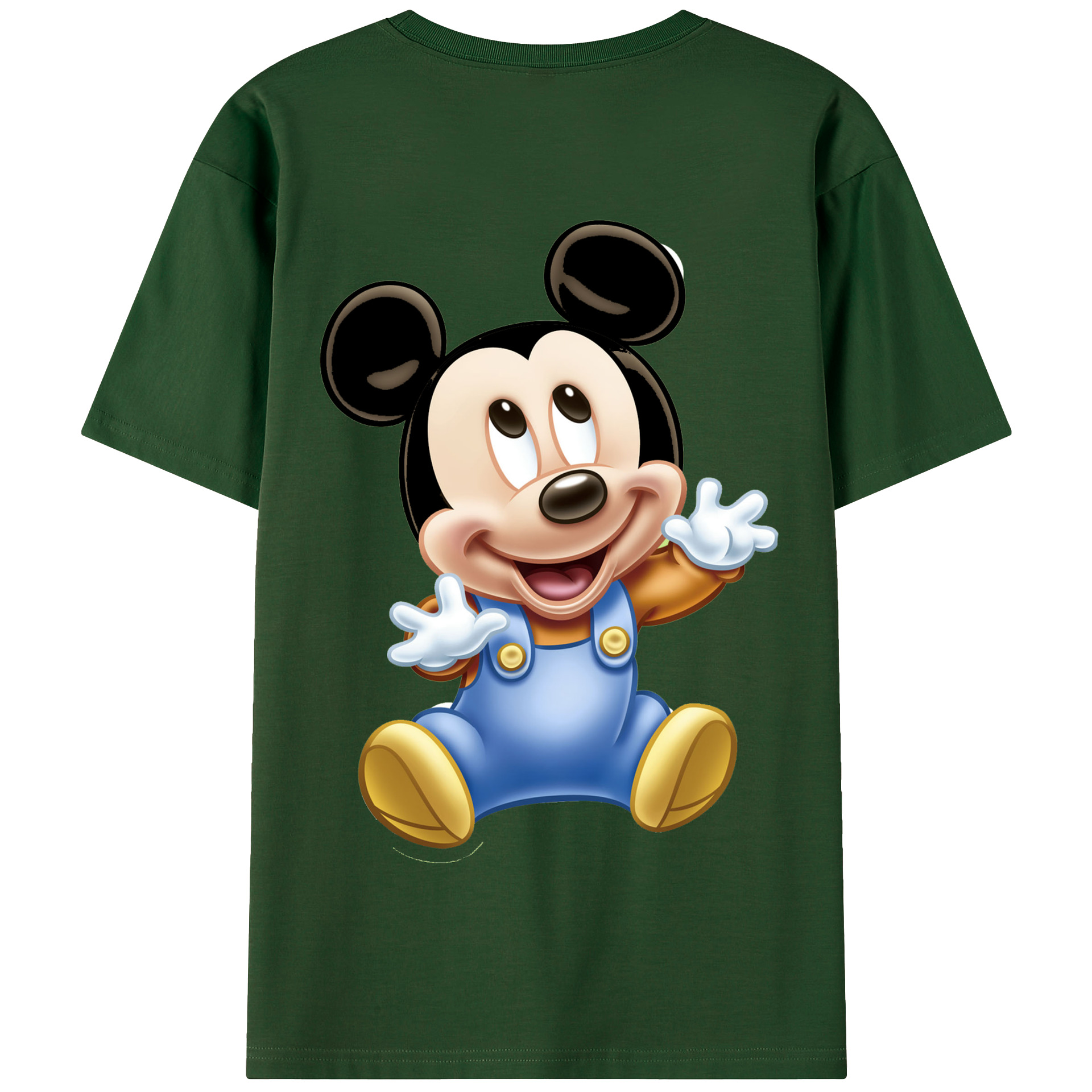 （画像用） ミッキーマウス Mickey Mouse 綿100％半袖Tシャツ（背面プリント）